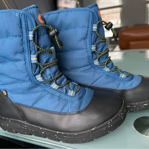 Bogs Blue and Black Kids Snow Boots